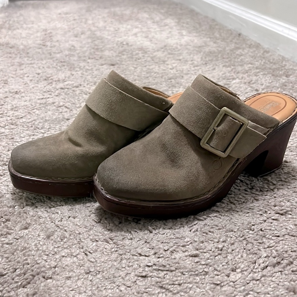 Born Suede Clogs